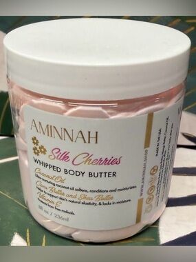 AMINNAH Silk Cherries Whipped Body Butter - Pink